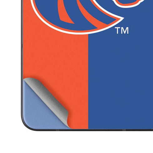 Boise State University Broncos Checkered Galaxy Z Fold5 5G Skin